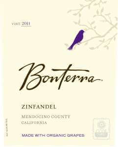 Bonterra Zinfandel 2011 bottle label