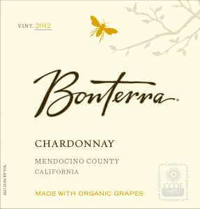 Bonterra Chardonnay 2012 wine label
