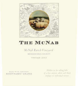 2017 Bonterra The McNab Vintage Front Label