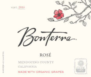 2018 Bonterra Rose Front Label