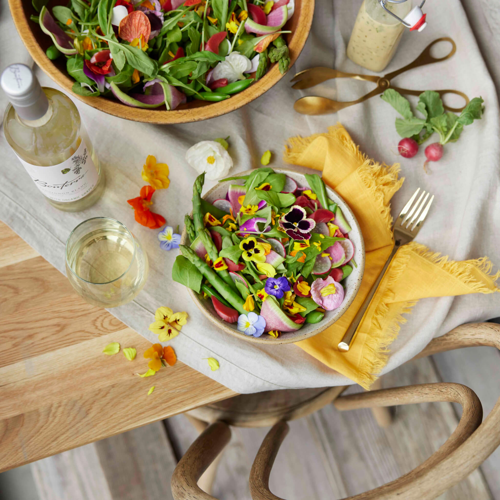 Spring Flower Salad