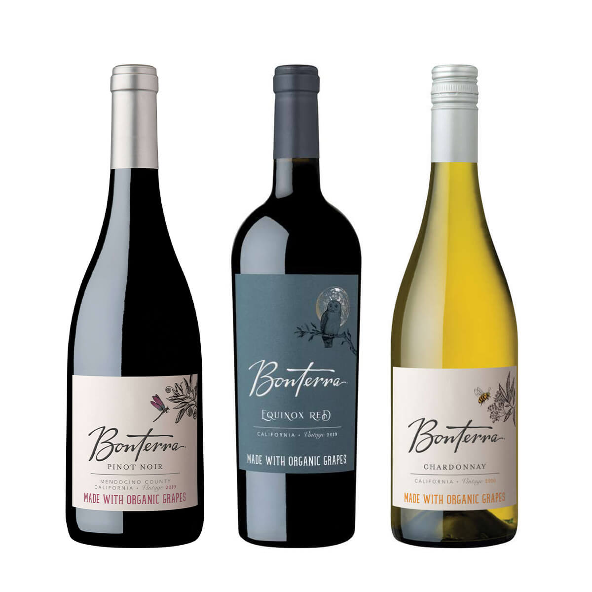 Bonterra Organically Farmed Wine Family Organic Trio September Shot