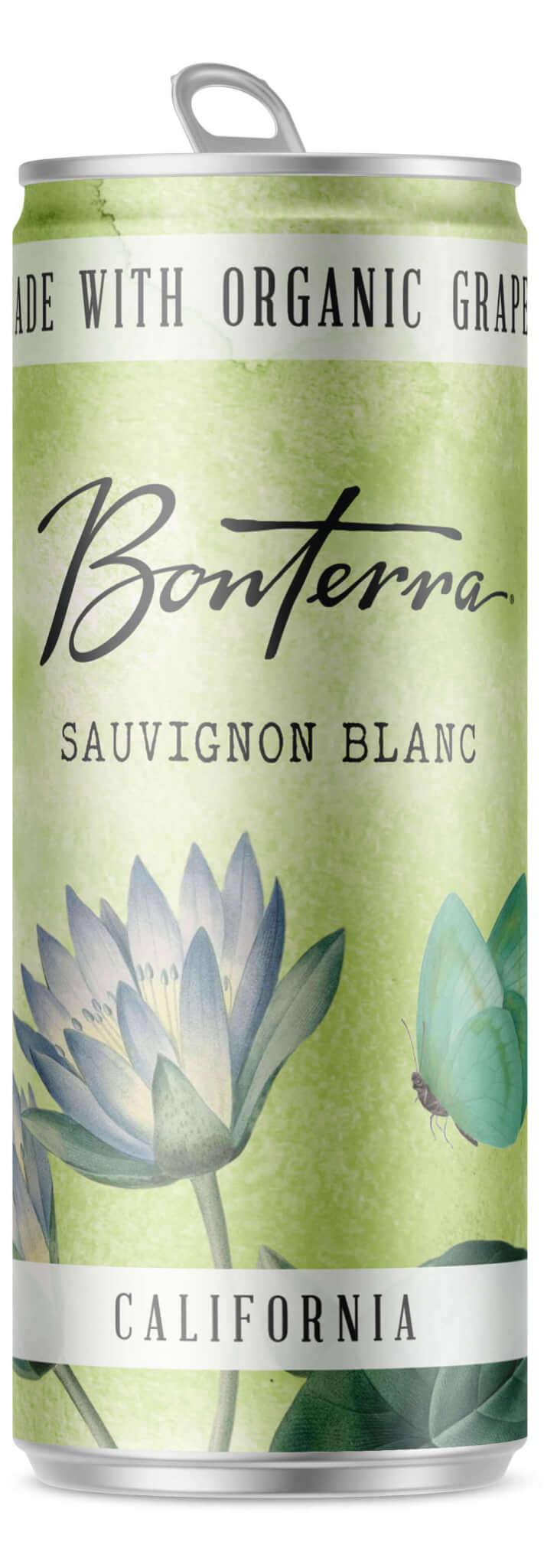 A Single Bonterra Sauvignon Blanc Can
