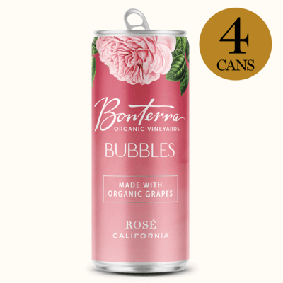 Bonterra Bubbles Rosé Can, 4-Pack