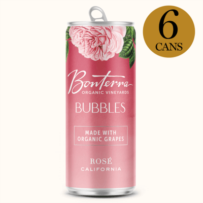 Bonterra Bubbles Rosé Can, 6-Pack