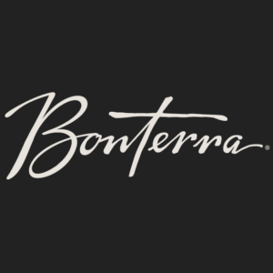 Bonterra script logo in light color