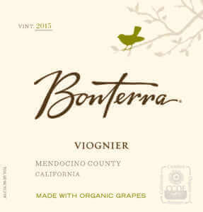 Bonterra Viognier 2016 wine label