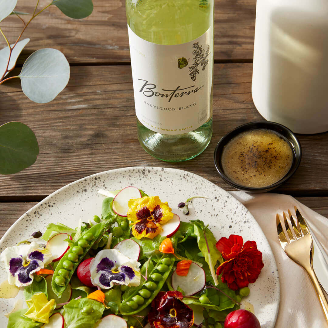 Snap Pea Salad with Sauvignon Blanc Wine