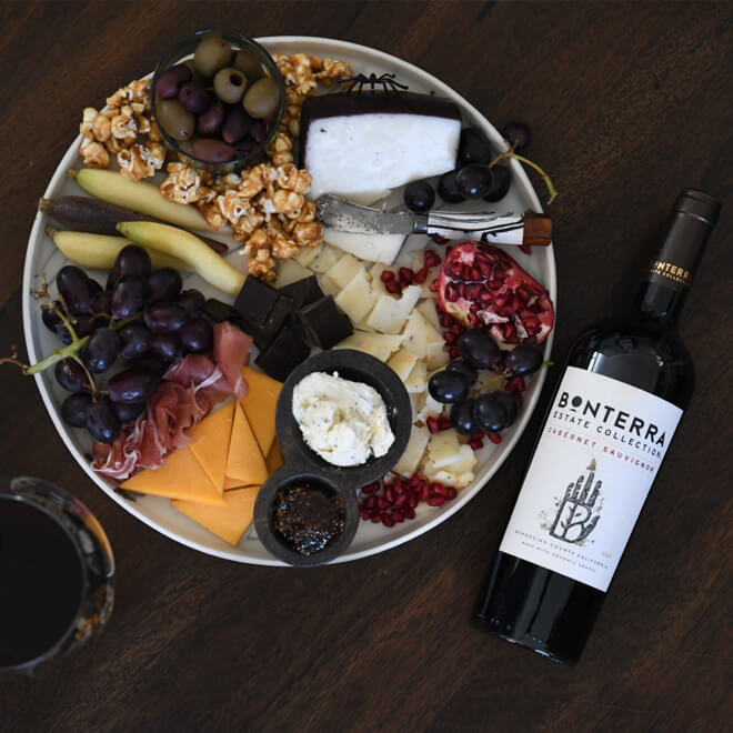 Halloween-Inspired Charcuterie boards paired with Cabernet Sauvignon