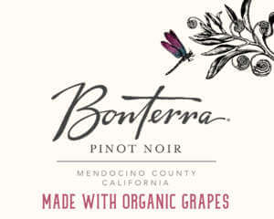 Bonterra Pinot Noir Front Label