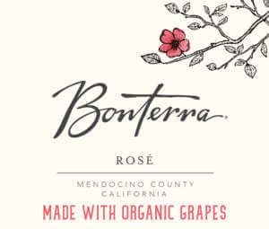 Bonterra Rose Front Label