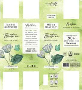 Bonterra Sauvignon Blanc BIB Carton