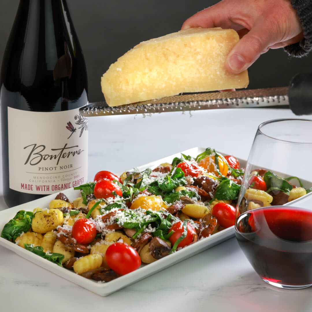 Bonterra Pinot Noir with a gnocchi recipe