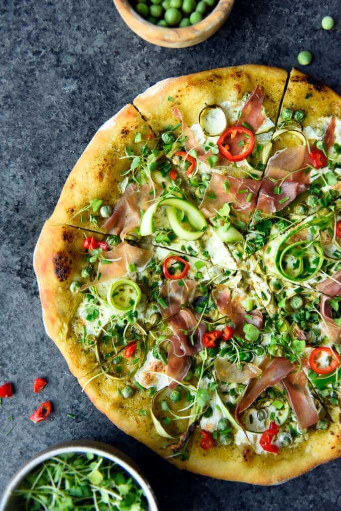 Spring Inspired Pizza Bonterra Organic Vineyards