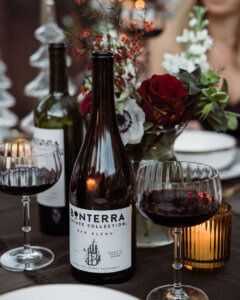 estate red blend wine pairing with winter dinner party